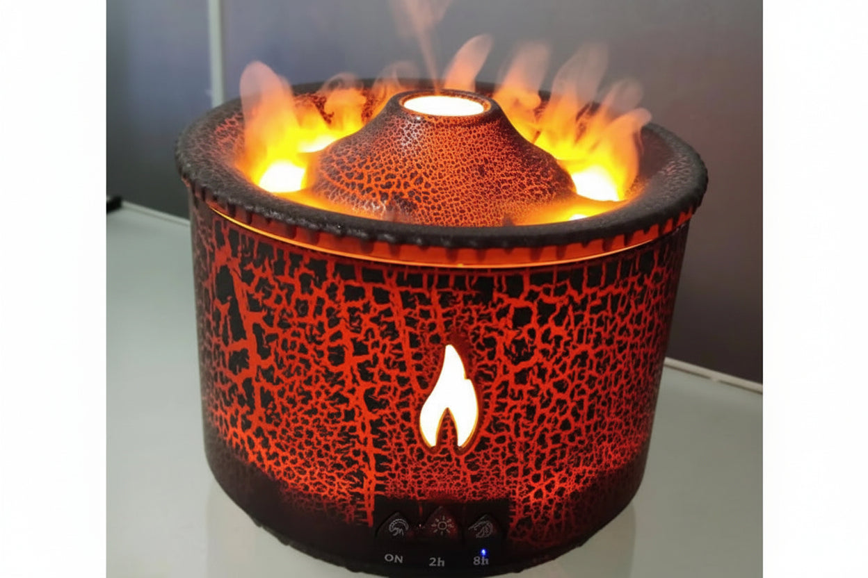 Decorative lamp with flame design and '2pcs' text on a white background