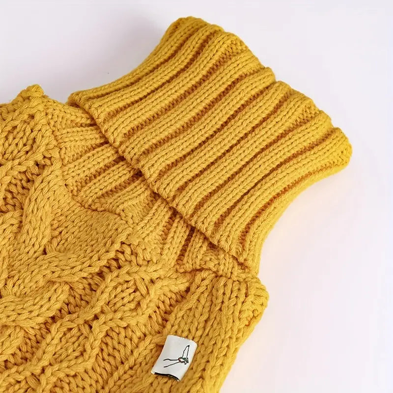 Yellow Knitted Jumper